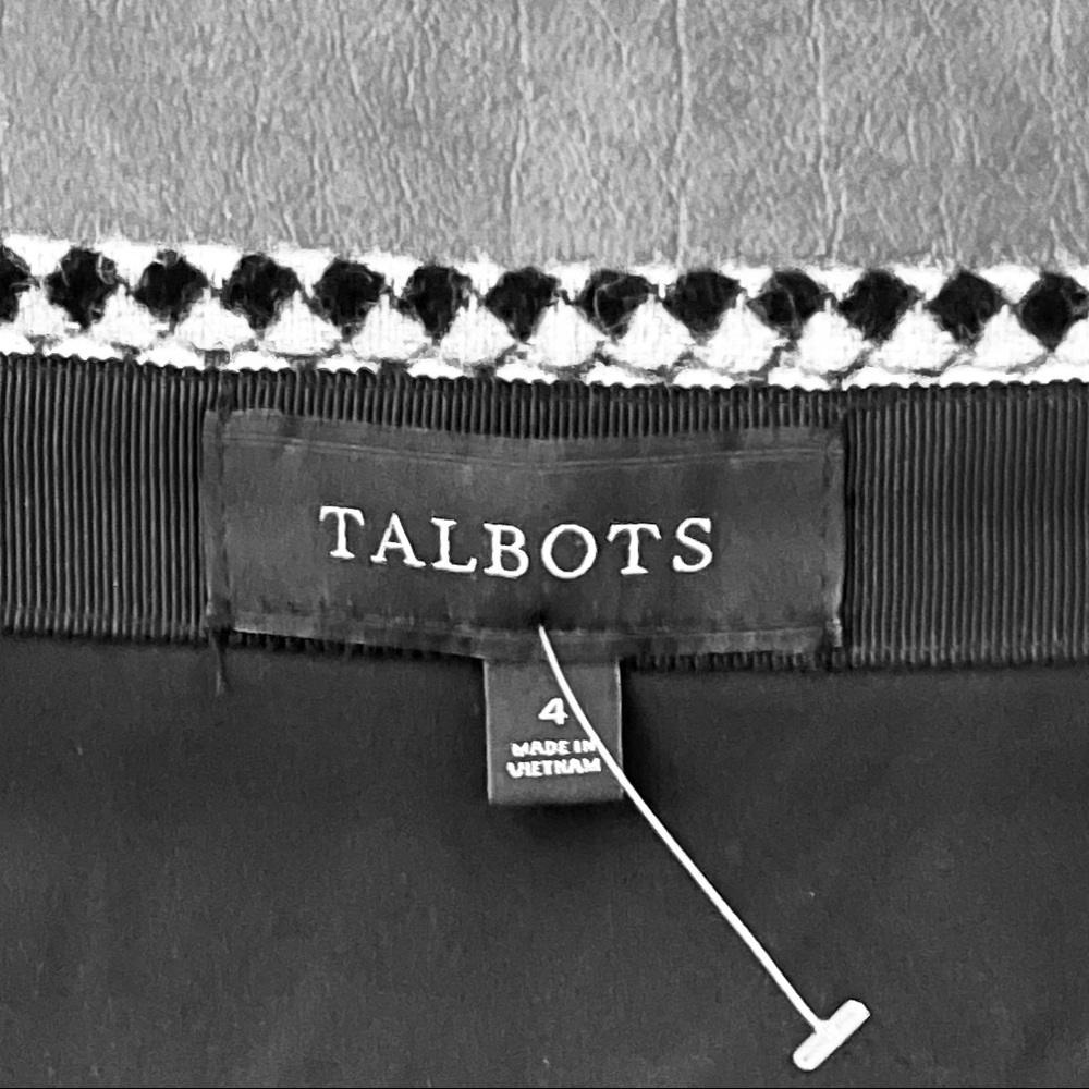 Talbots (New) Diamond Pattern Wool Blend Skirt - image 5